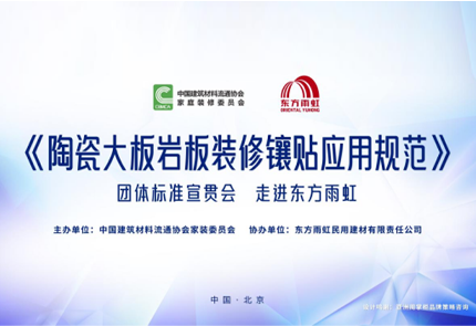 《陶瓷大板岩板装修镶贴应用规范》团体标准宣贯会在jn江南官方网站成功举办